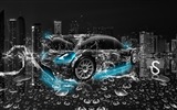 Water drops splash, beautiful car creative design wallpaper #11