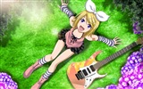 音楽ギターアニメの女の子HDの壁紙 #15