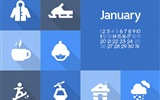 Январь 2014 Календарь обои (2) #13
