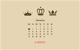 Январь 2014 Календарь обои (2) #14