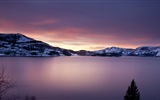火山湖の風景HDの壁紙 #5