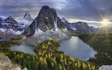 Fondos de pantalla de alta definición del paisaje volcánico lago #12