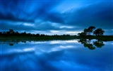 Отражение в воде природные пейзажи обои #9