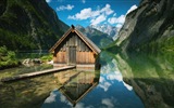 Reflexión en el fondo de pantalla paisajes naturales de agua #15
