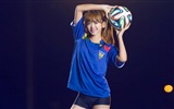 32 World Cup dresy, fotbalové dítě krásné dívky HD Tapety na plochu #3