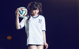 32 World Cup jerseys, football baby beautiful girls HD wallpapers #10