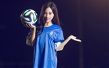32 camisetas de la Copa del Mundo de fútbol, bebé wallpapers hermosas chicas HD #16