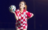 32 World Cup dresy, fotbalové dítě krásné dívky HD Tapety na plochu #28