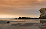 Krásná pláž západ slunce, Windows 8 panoramatické, širokoúhlé tapety #9
