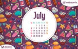 Juillet 2014 calendriers fond d'écran (1) #6