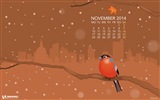 Ноябрь 2014 Календарь обои (2) #13