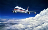 Boeing 747 Passagierflugzeug HD Wallpaper #17