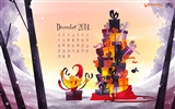 Декабрь 2014 Календарь обои (2)