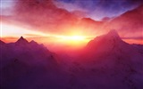Sonnenuntergang, Himmel, Meer, Natur HD Wallpaper #3