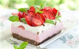 Délicieux gâteau fraises fonds d'écran HD #5
