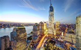 Эмпайр Стейт Билдинг в Нью-Йорке, городские ночь HD обои #12