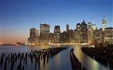 뉴욕의 엠파이어 스테이트 빌딩, 도시의 밤 HD 배경 화면 #18