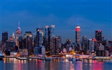 뉴욕의 엠파이어 스테이트 빌딩, 도시의 밤 HD 배경 화면 #20