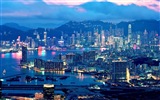 홍콩의 도시 풍경 아름다운 HD 배경 화면 #17