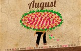 De agosto de el año 2016 fondo de pantalla de calendario (2) #11