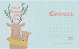 December 2016 Christmas theme calendar wallpaper (1) #11