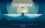Fondo de escritorio de calendario de febrero de 2017 (2) #2