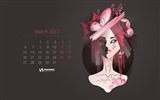 Března 2017 kalendář tapeta (2) #2