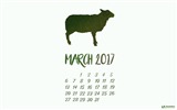 Března 2017 kalendář tapeta (2) #16
