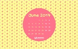 Červen 2017 kalendář tapety #2