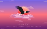 Fondo de pantalla de calendario de octubre de 2017 #7