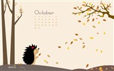 Fondo de pantalla de calendario de octubre de 2017 #15